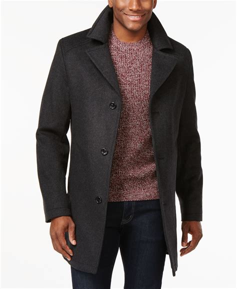 michael kors overcoat men|michael kors men's wool coat.